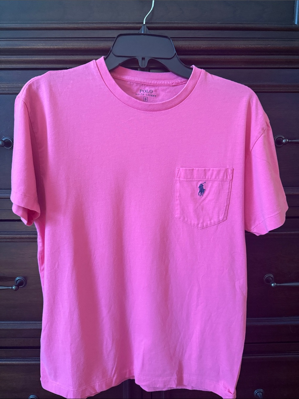 Polo by Ralph Lauren Pink Short Sleeve Pocket Tee